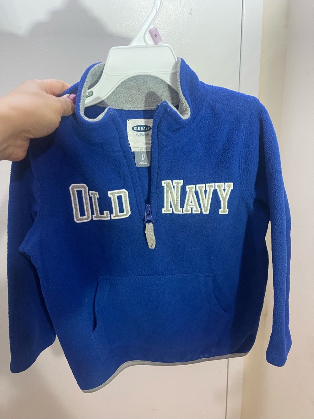 Old Navy Royal Blue Kids' Half-Zip Fleece Pullover
